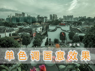 单色调画意效果