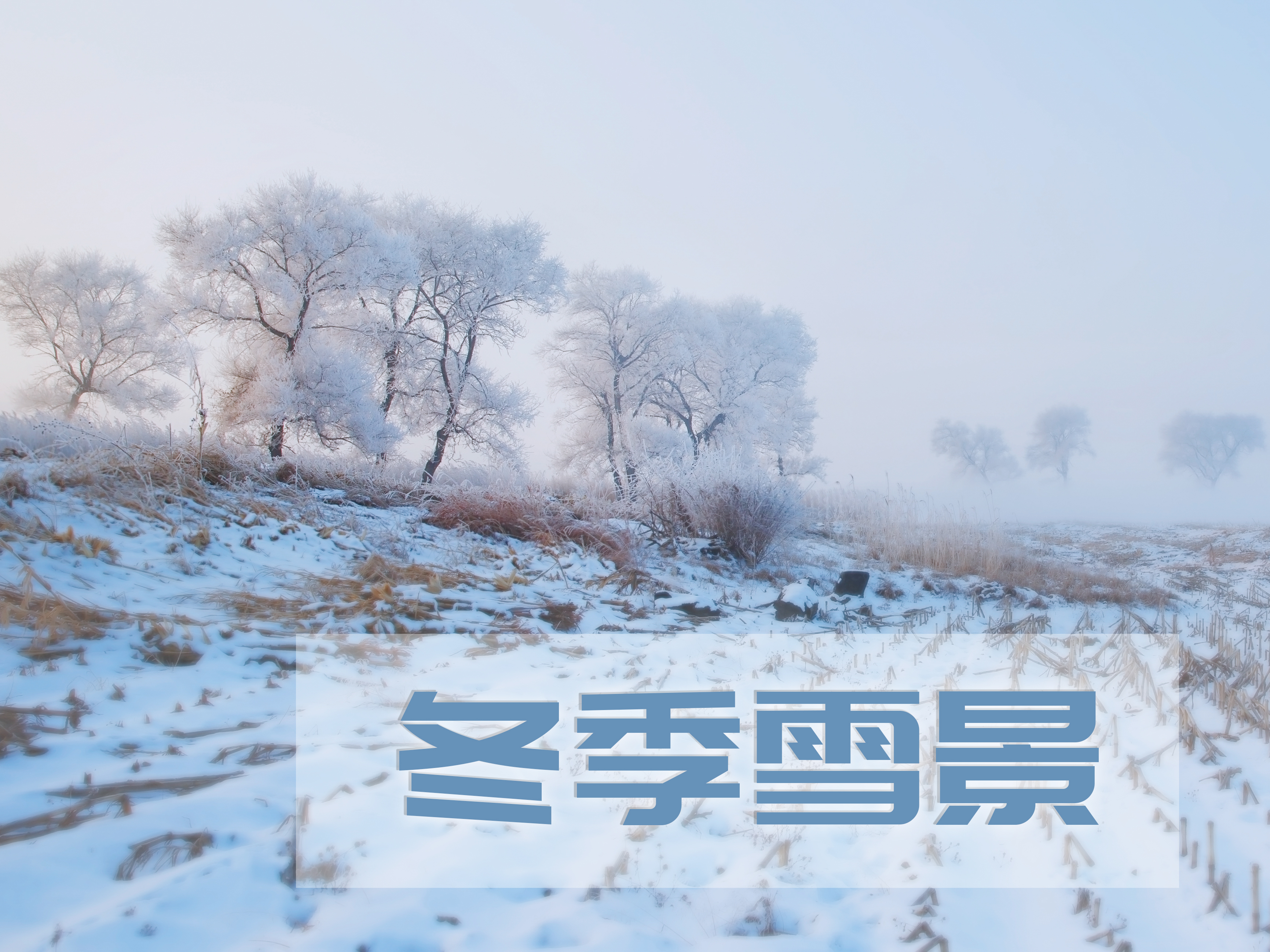 冬季雪景后期指南